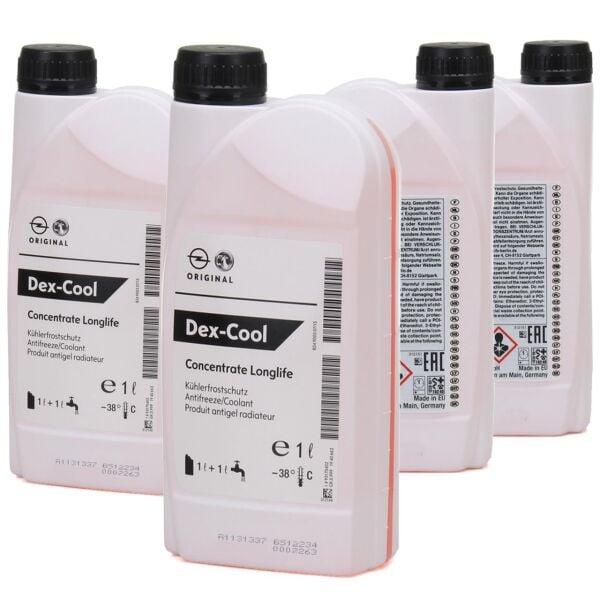 PSA (MOPAR) 93170402 Orijinal Antifiriz DEX-COOL 1 Litre 4 Adet