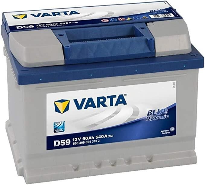 Varta Akü Blue Dynamic 12V 60 Ah 540CCA (Alçak Tip)
