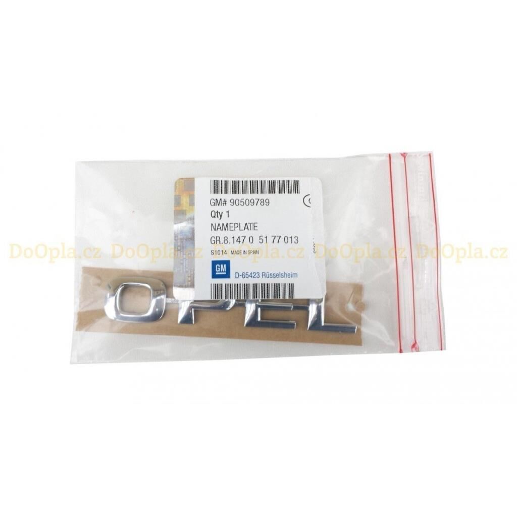 PSA (MOPAR) 90509789 Opel Astra G Arka Bagaj OPEL Yazısı Orijinal