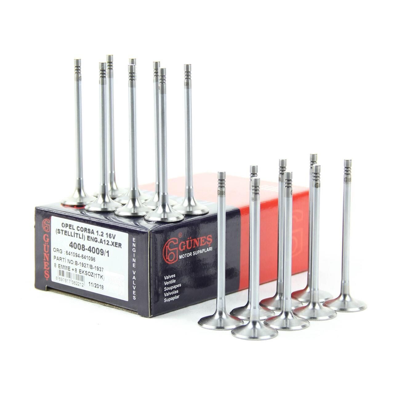 Opel Meriva B 1.4 Turbo Çelik Subap Takımı Güneş Marka