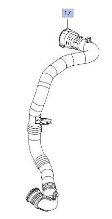 PSA (MOPAR) 22794876 Opel İnsignia 1.6 Turbo A16Xht (170Bg) Sol Turbo Hortumu Orijinal