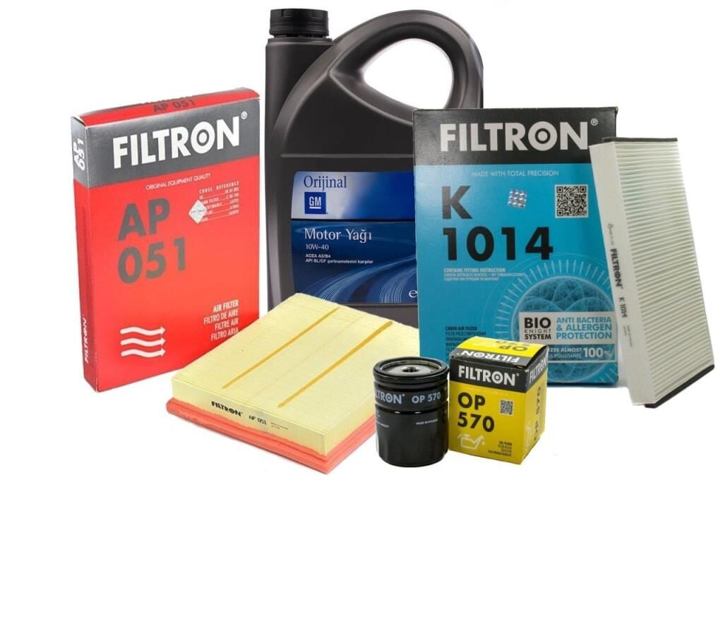 Opel Astra H Z16XEP Benzinli Periyodik Bakım Seti Motor Yağı Dahil