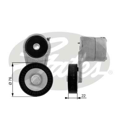 GATES T38212 | Opel Vectra C Kayış Gergi Kütüğü Komple 1.6 1.8 16 Valf Gates Marka