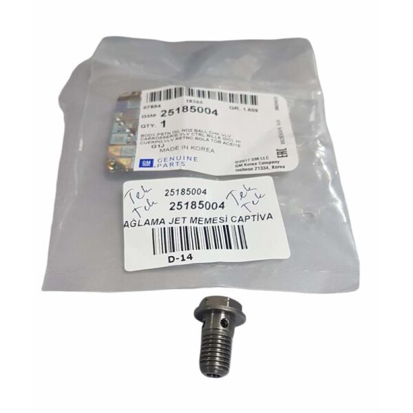 PSA (MOPAR) 25185004 | Opel Antara 2.0 Delikli Yağlama Jeti Gövde Civatası Orijinal