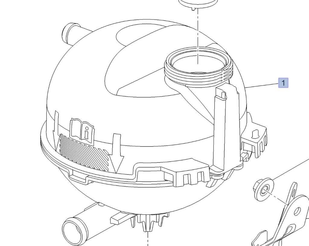PSA 39207153 | Opel Astra K Radyatör Yedek Su Deposu PSA Orijinal