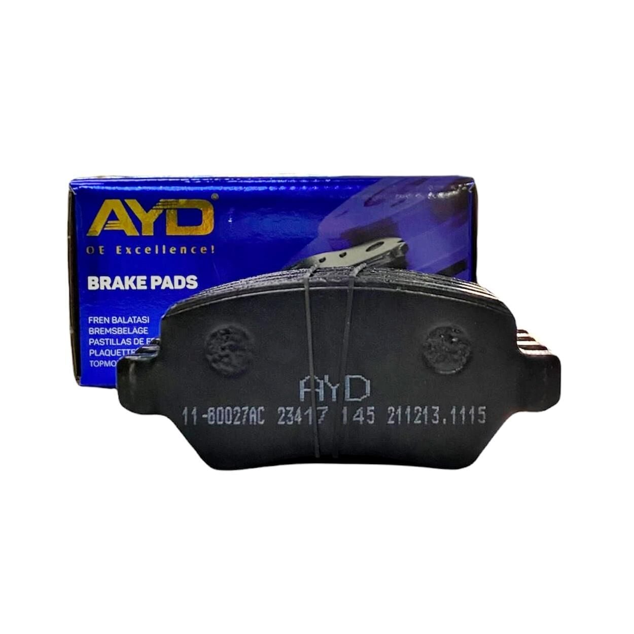 AYD 11-60075A | Opel Astra J 1.3 / 1.4 / 1.6 Benzinli Ön Fren Balatası