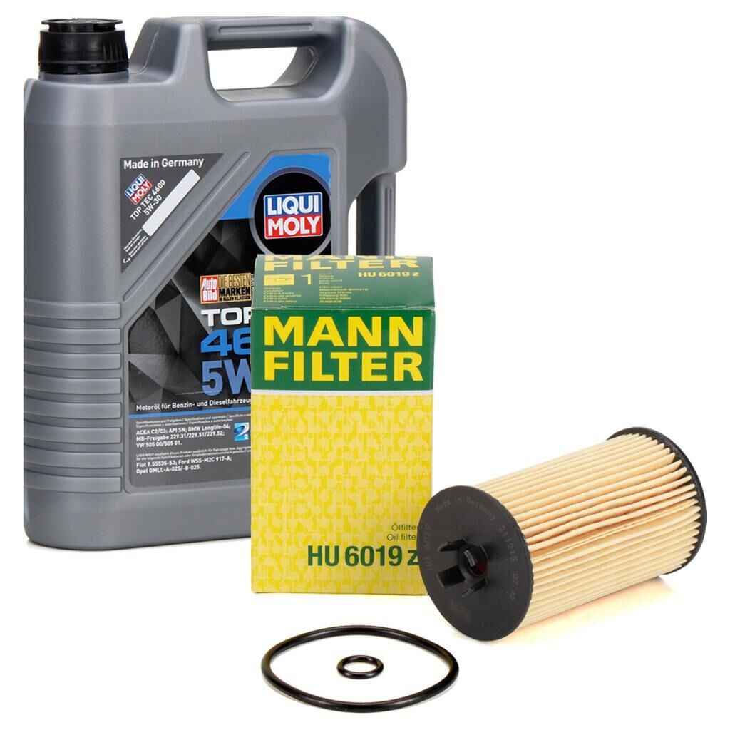 Opel Astra K 1.6 Dizel Yağ Değişim Seti | Liqui Moly Top Tec 4600 5 Lt (2316) + Mann Filtre (HU 6019 z)
