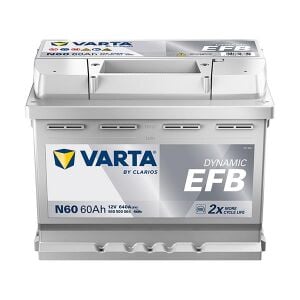 VARTA 560500064 | Akü Blue Dynamic N60 Start-Stop EFB 12V 60Ah 640 CCA Varta