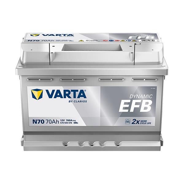 VARTA 570500076 | Akü Blue Dynamic N70 Start-Stop 12V 70AH 760A Varta