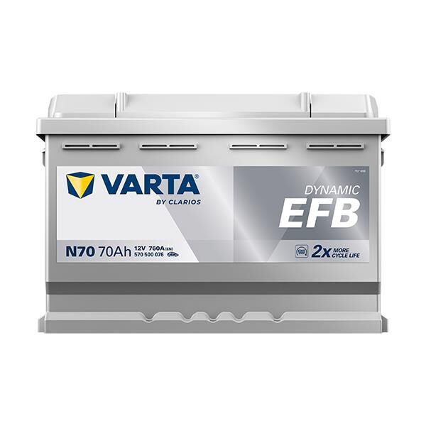 VARTA 570500076 | Akü Blue Dynamic N70 Start-Stop 12V 70AH 760A Varta