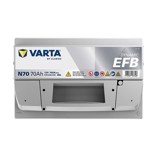 VARTA 570500076 | Akü Blue Dynamic N70 Start-Stop 12V 70AH 760A Varta