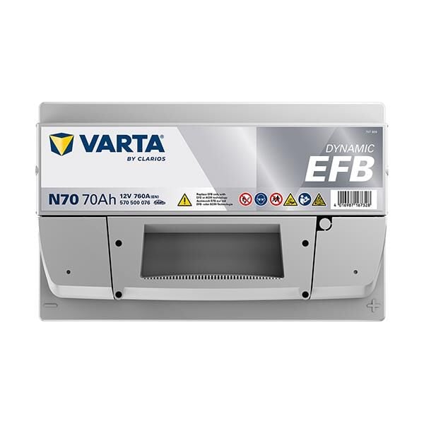 VARTA 570500076 | Akü Blue Dynamic N70 Start-Stop 12V 70AH 760A Varta