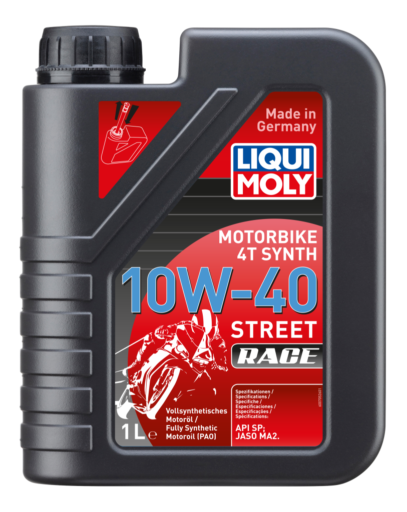 LIQUI MOLY | 20753 Motorbike 4T Synth 10W-40 Street Race Tam Sentetik Motosiklet Yağı 1 Litre