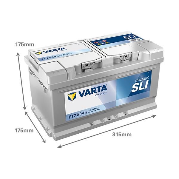 VARTA 580406074 | Akü Blue Dynamic F17 Start-Stop 12V 80AH 740A Varta