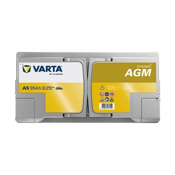 VARTA 595901085 | Akü Silver Dynamic Agm G14 A5 Start-Stop 12V 95AH 850A Varta