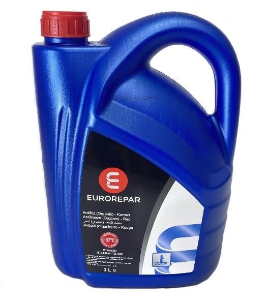 EUROREPAR 1691352580 | Antifriz Kırmızı Organik 3 Litre -37°C