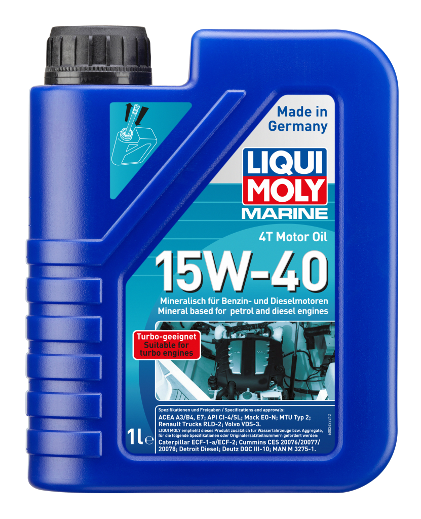 LIQUI MOLY | 25015 Marine 4T 15W-40 Deniz Motoru Yağı 1 Litre