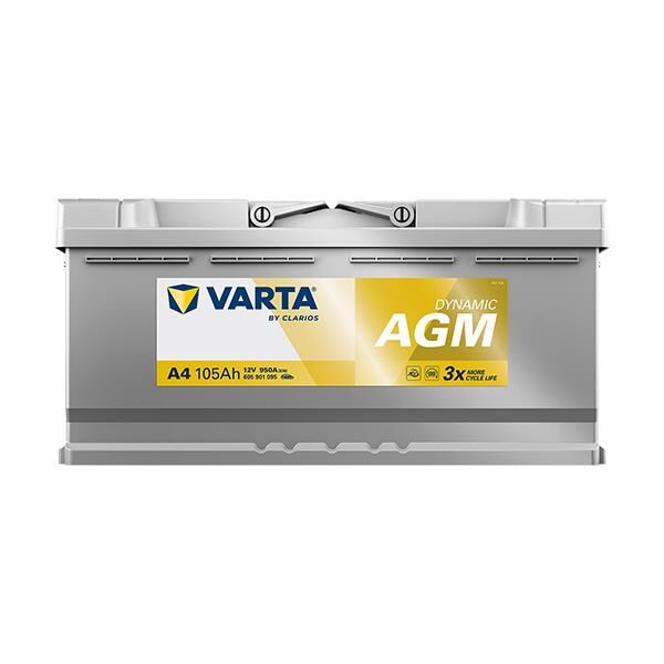 VARTA 605901095 | Akü Silver Dynamic Agm A4 Start-Stop 12V 105AH 950A Varta