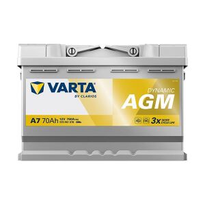 VARTA 570901076 | Akü Plus Silver Dynamic Agm A7 Start-Stop 12V 70AH 760A Varta