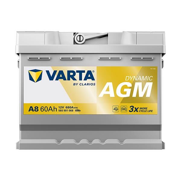 VARTA 560901068 | Akü Silver Dynamic Agm Start-Stop A8 60AH 12V 680A Varta