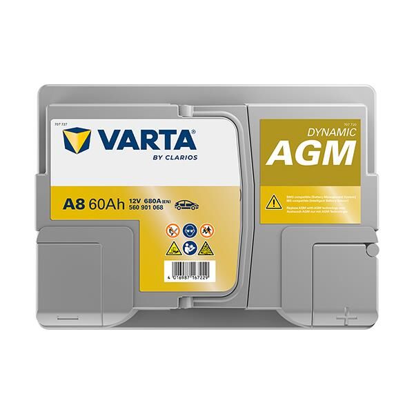 VARTA 560901068 | Akü Silver Dynamic Agm Start-Stop A8 60AH 12V 680A Varta
