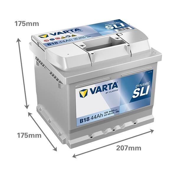 VARTA 544402044 | Akü Blue Dynamic Agm Start-Stop B18 12V 44AH 440A Varta