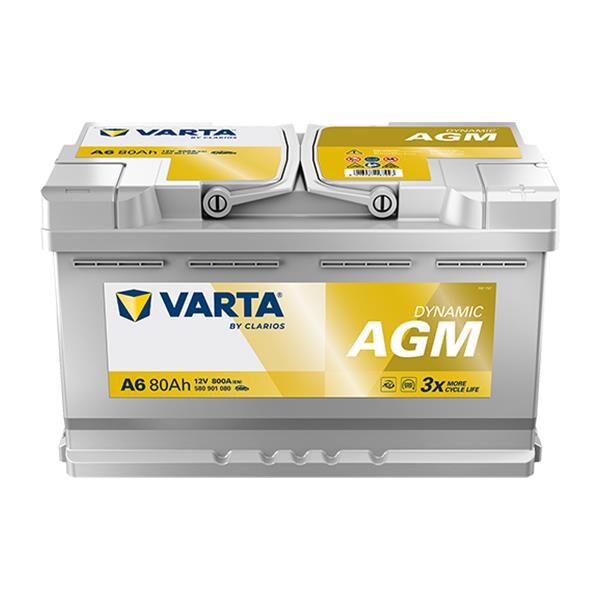 VARTA 580901080 | Akü Silver Dynamic Agm Start-Stop A6 12V 80AH 800A Varta