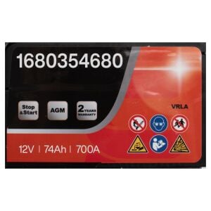 EUROREPAR 1680354680 | 74 Amper Akü 12V 74Ah 700A