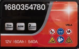 EUROREPAR 1680354780 | 60 Amper Akü 60Ah 540A