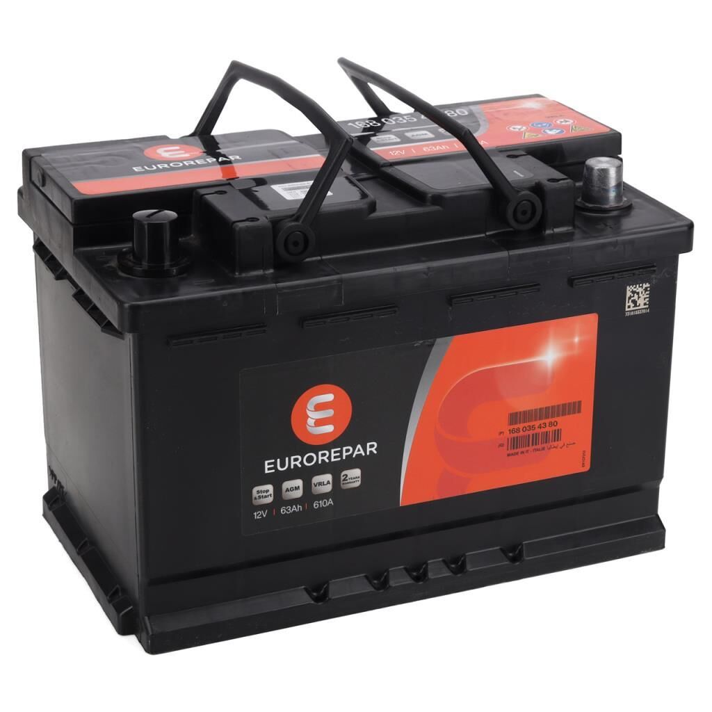 EUROREPAR 1680354380 | Akü 12V 63Ah 610A