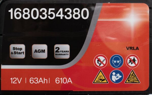 EUROREPAR 1680354380 | Akü 12V 63Ah 610A Eurorepar