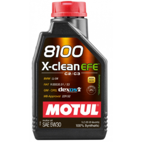 Motul Motor Yağı 8100 X-Clean Efe 5W-30 Dexos2 1 Litre