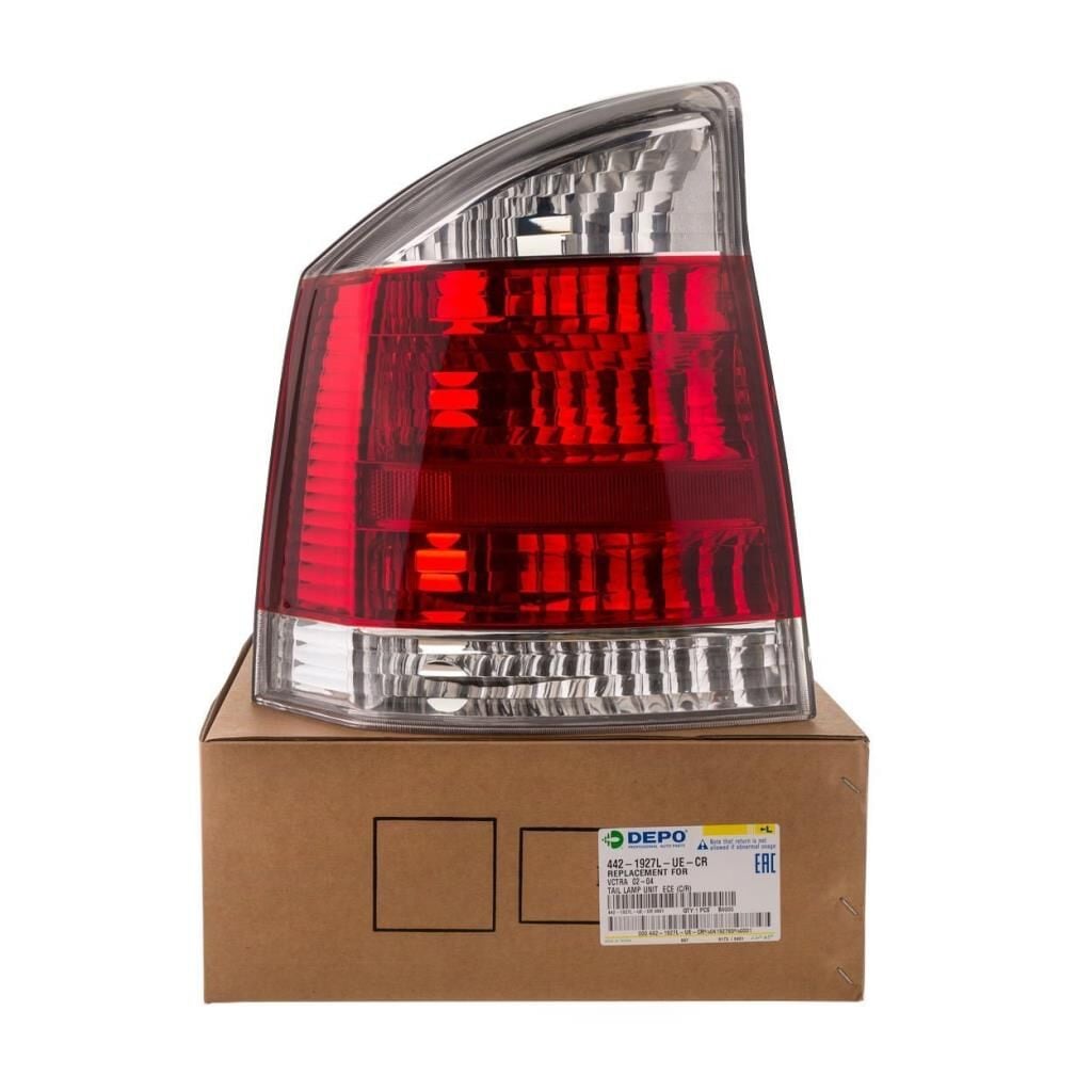 DEPO 442-1927L-UE-CR | Opel Vectra C Sol Stop Lambası Beyaz Kırmızı