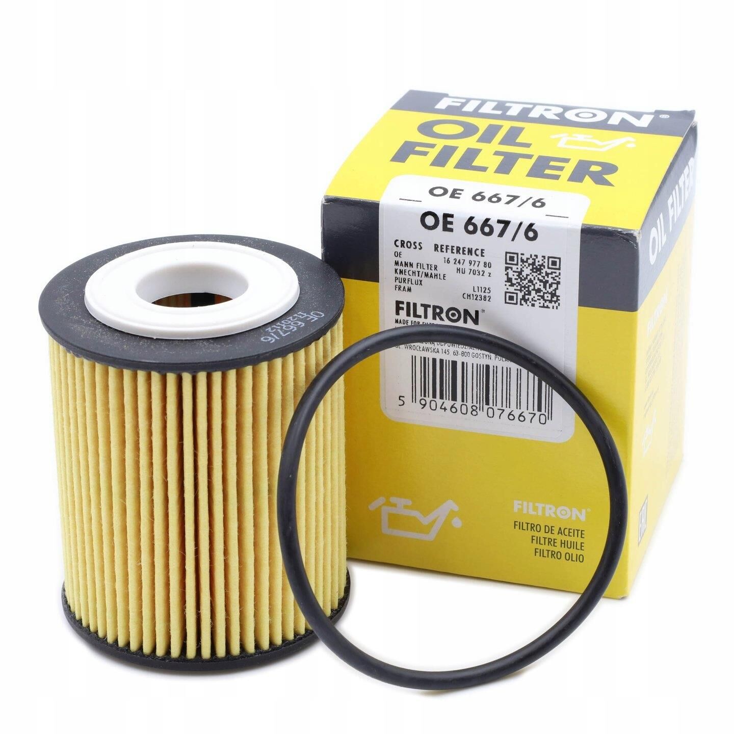FILTRON OE667/6 | Peugeot Partner 1.5 Bluehdi Yağ Filtresi  Filtron Marka