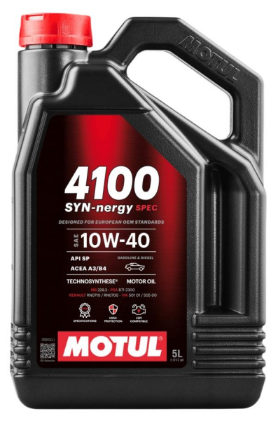 112892 | Motul 4100 Syn-Nergy Spec 10W-40 5 Litre Motor Yağı