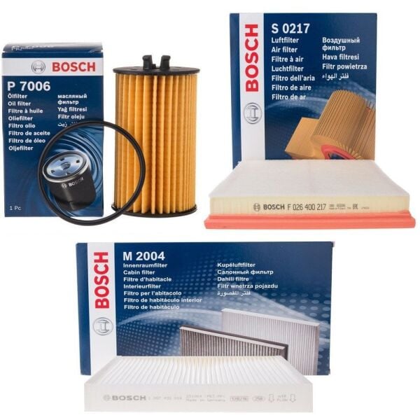BOSCH F026400217 1987432004 09864B7009 | Opel Astra J 1.6 Turbo Benzinli Bakım Filtre Seti