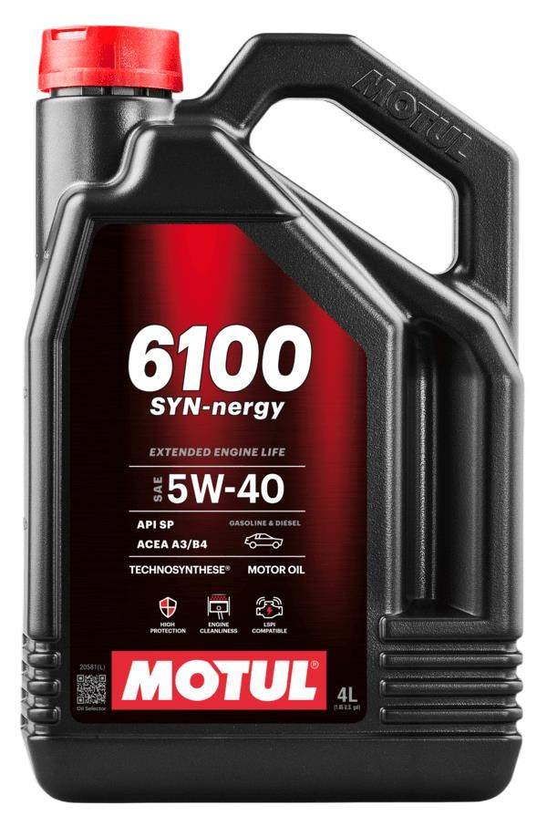 106020 | Motul 6100 Synergie+ 5W-40 4 Litre Motor Yağı