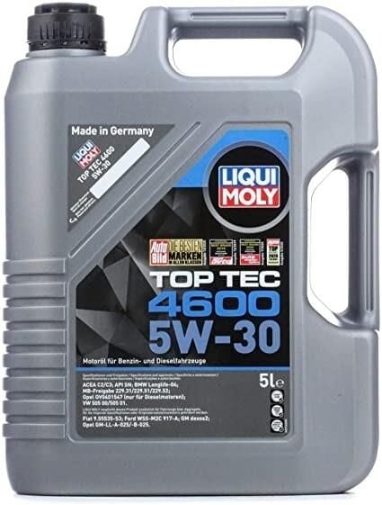 LIQUI MOLY 2316 5W30 Motor Yağı Tam Sentetik TOP TEC 4600 5 Litre