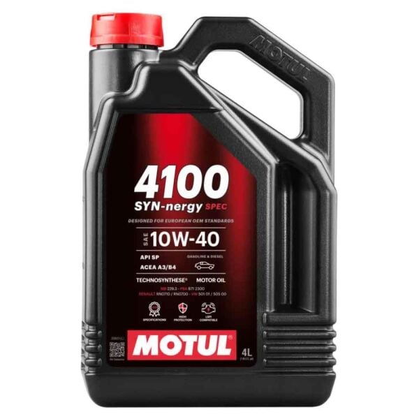 112891 | Motul 4100 Syn-Nergy Spec 10W-40 4 Litre Motor Yağı