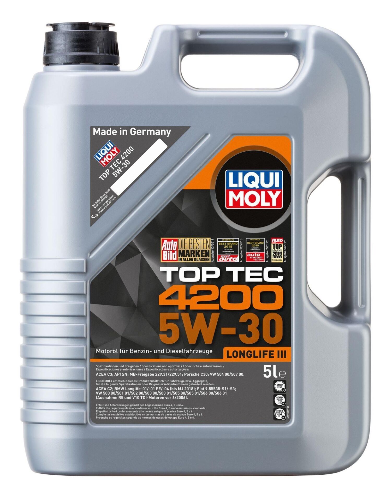 LIQUI MOLY TOP TEC 4200 5w-30 Motor Yağı 5 Litre