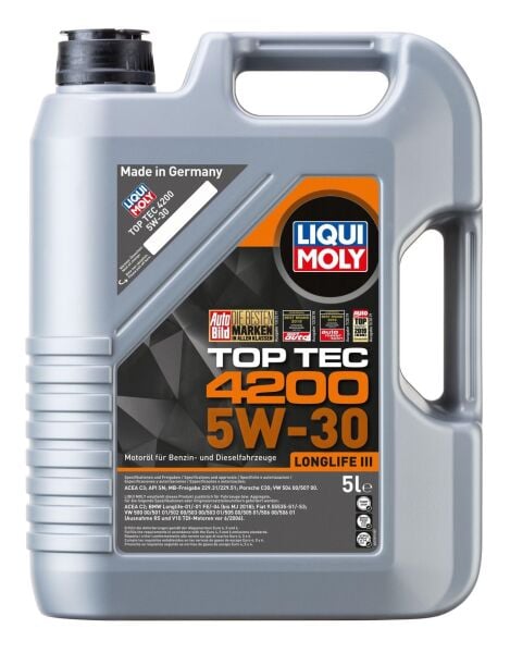 LIQUI MOLY 8973 TOP TEC 4200 5w-30 Motor Yağı 5 Litre