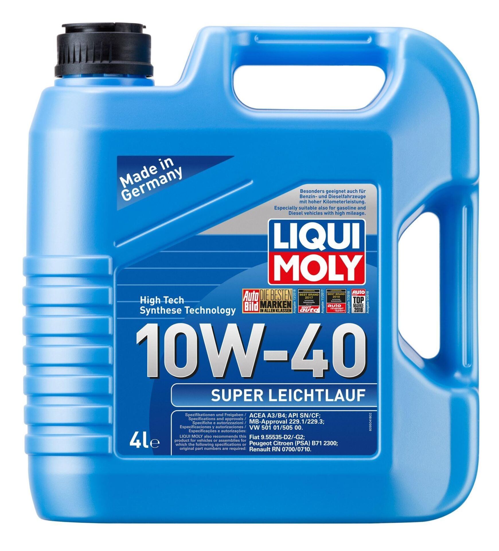 LIQUI MOLY 9504 10W40 Motor Yağı Süper Sentetik SUPER LEICHTLAUF 4 Litre