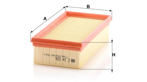 MANN C24026 | Peugeot 208 I 1.0 1.2 Benzinli Hava Filtresi Mann