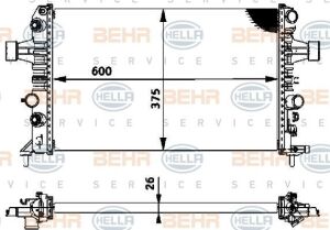 BEHR 8MK 376 719-061 | Opel Astra G 1.4 / 1.6 Twinport Su Radyatörü (2005 Modele Kadar)