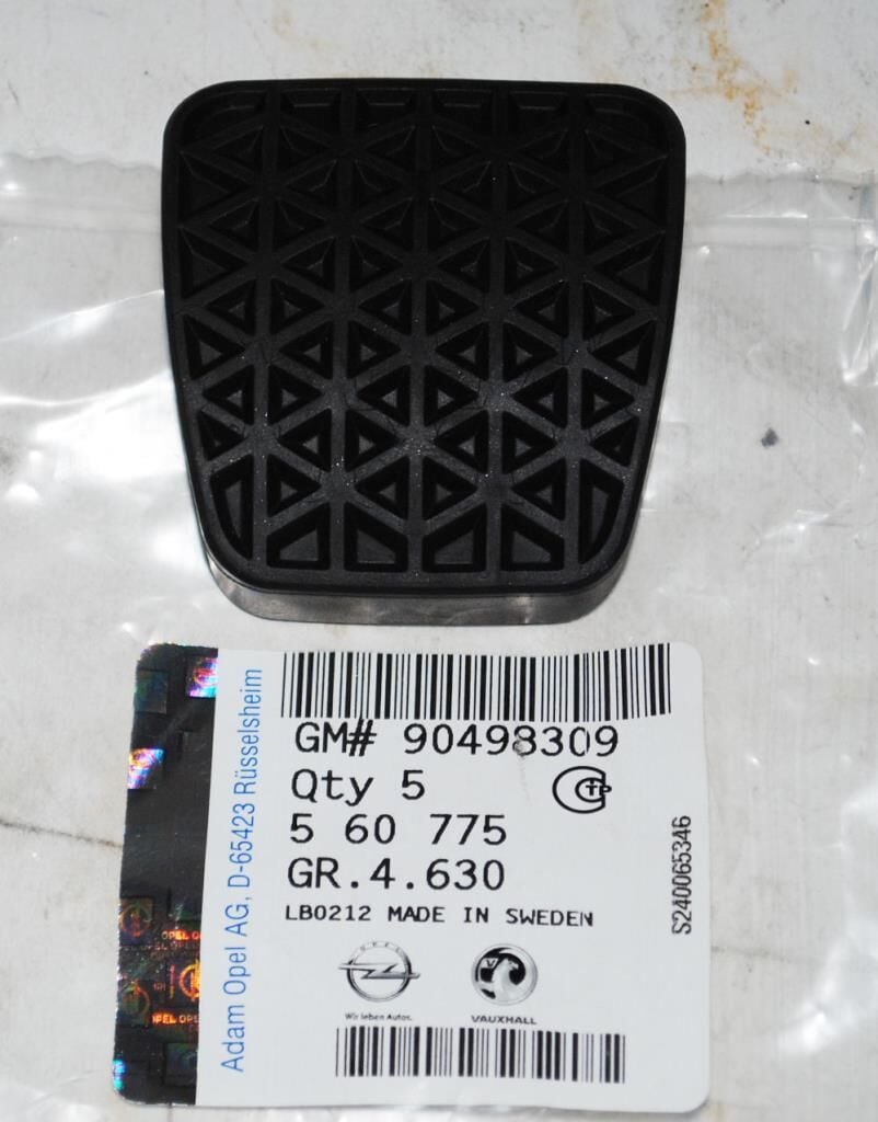 PSA (MOPAR) 90498309 Opel Astra H Pedal Lastiği Fren veya Debriyaj Orijinal
