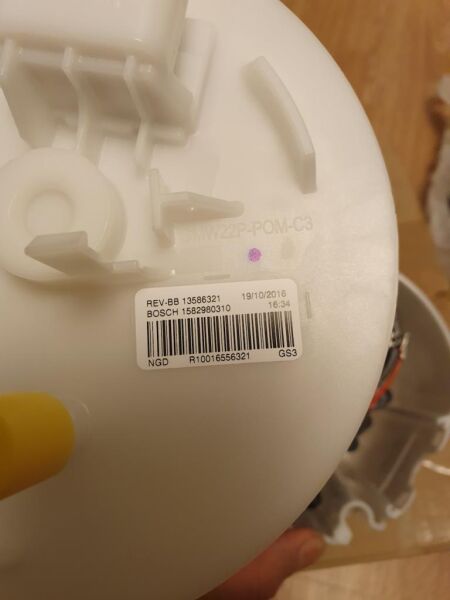 PSA (MOPAR) 13586321 Opel Astra J A14NET-A16LET Yakıt Pompası Komple Orijinal