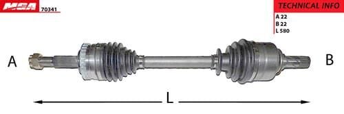 Opel Corsa C Sol Taraf Komple Aks 1.0/ 1.2/ 1.4 Benzinli MGA