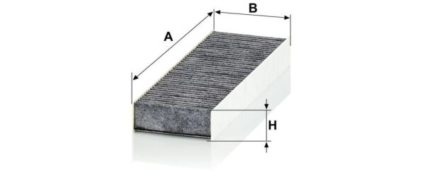 MANN CUK 26 025-2 | Opel Mokka B 1.2 Karbonlu Polen Filtresi Mann