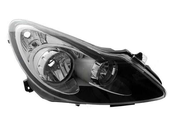 442-1152R-LDEM2 | Opel Corsa D Sağ Ön Far Füme 2007> Depo Marka