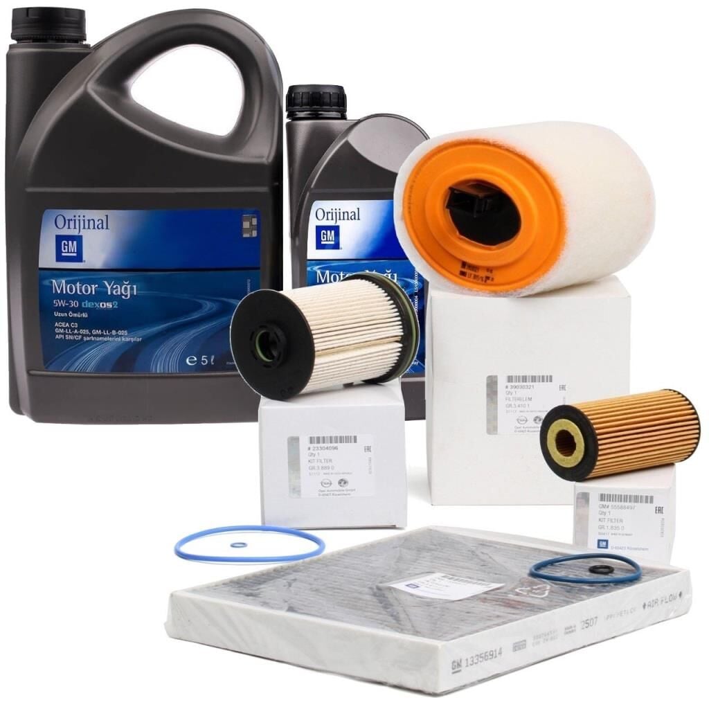 Opel Bakım Kiti Astra K Motor Yağı Dahil 1.6 CDTi 95-160 HP
